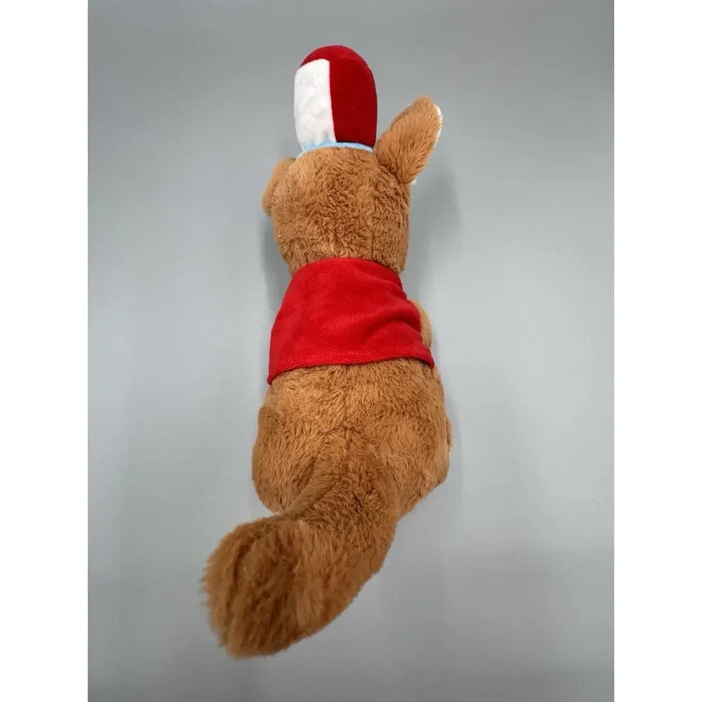 Kenny Kangaroo Plush In Red Vest & Hat 13” Stuffed Animal Kennywood Park Fiesta